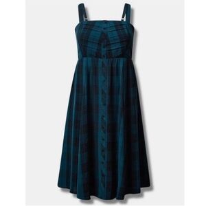 Torrid 2 Plaid Tea Length Dress